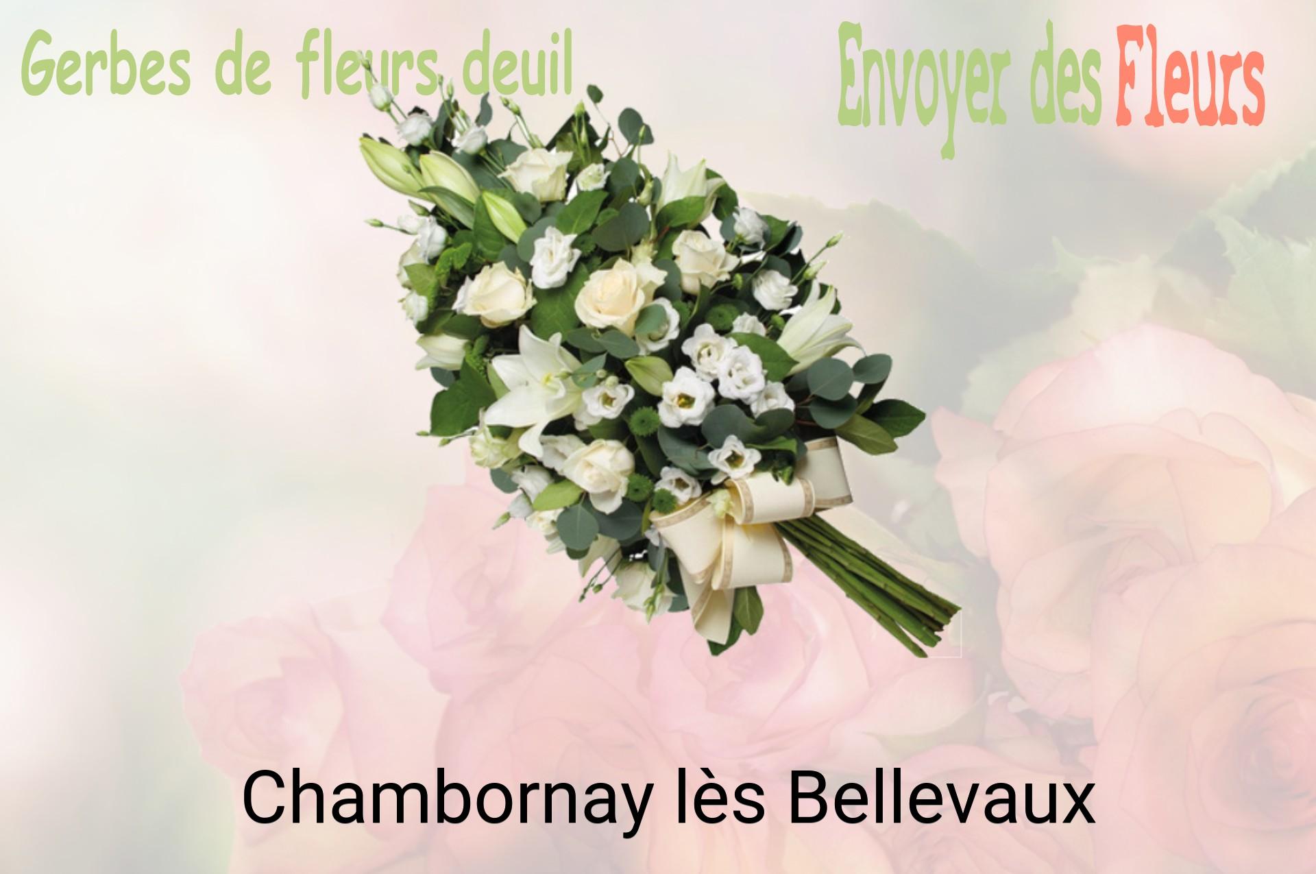 Gerbe de fleurs de deuil livrée à Chambornay-lès-Bellevaux